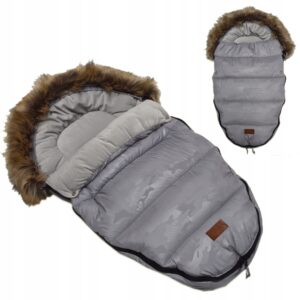 Vėžimėlio miegmaišis, 95-115 cm, 0-36mėn – Pilka, 95cm (0-18mėn)