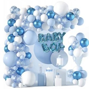 Balionų girlianda, „Baby Blue” 130 vnt.