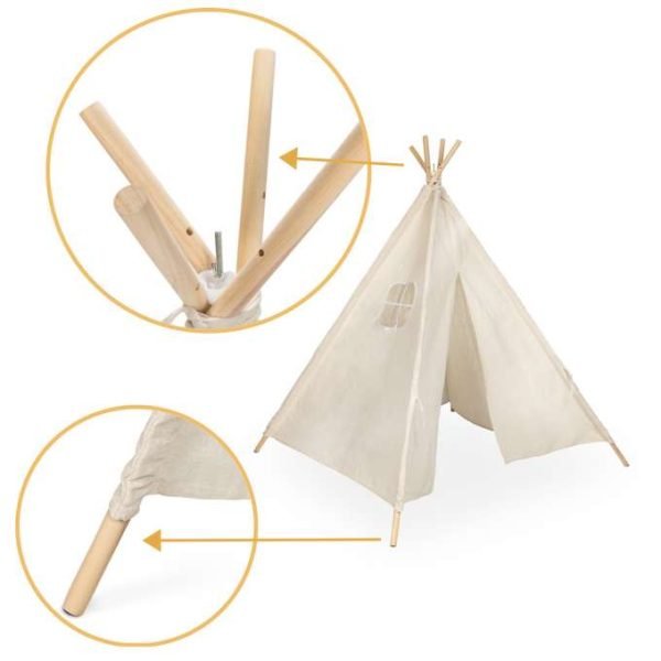 Vaikiška Tipi palapinė, 90cm - Image 8