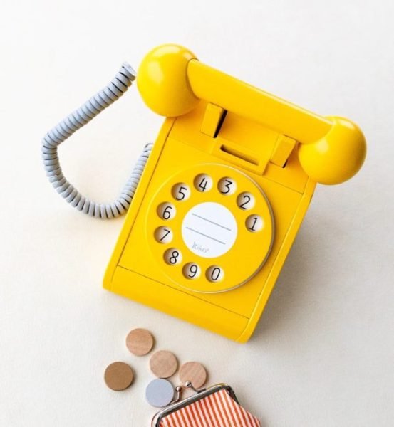 Medinis Retro telefonas, Montessori Žaislai - Image 4