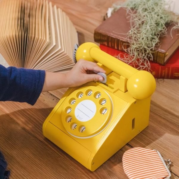 Medinis Retro telefonas, Montessori Žaislai - Image 8