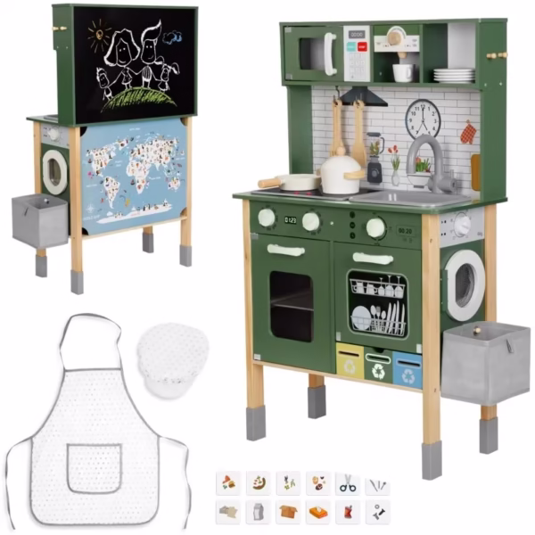 Medinė virtuvėlė, TOOKY TOY 9in1