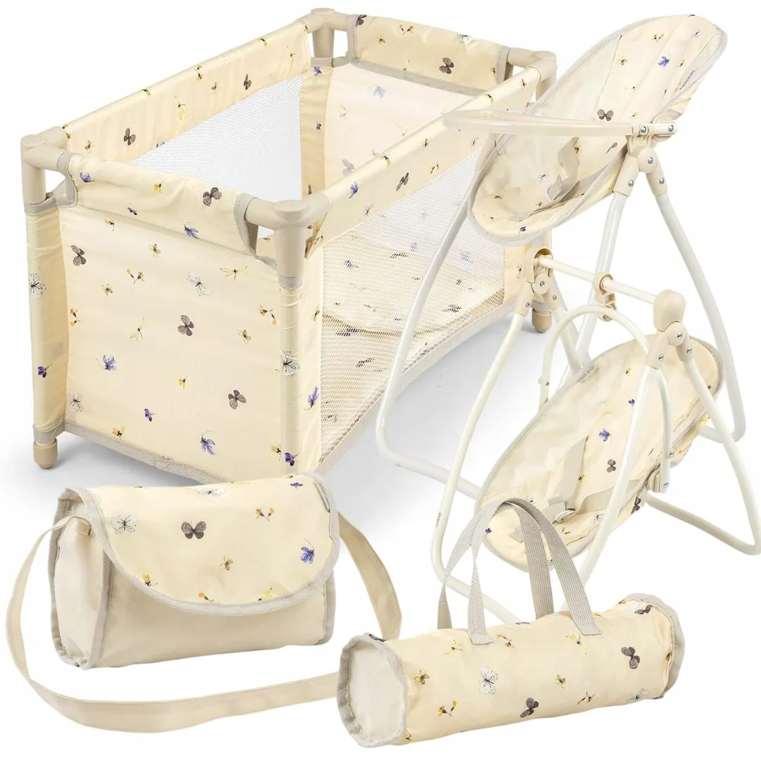 Lėlės priežiūros rinkinys, 3in1 3 Lėlės priežiūros rinkinys, 3in1