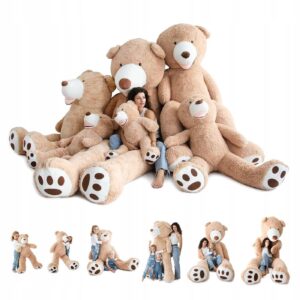 Didelis pliušinis meškinas Teddy, 100-130 cm.