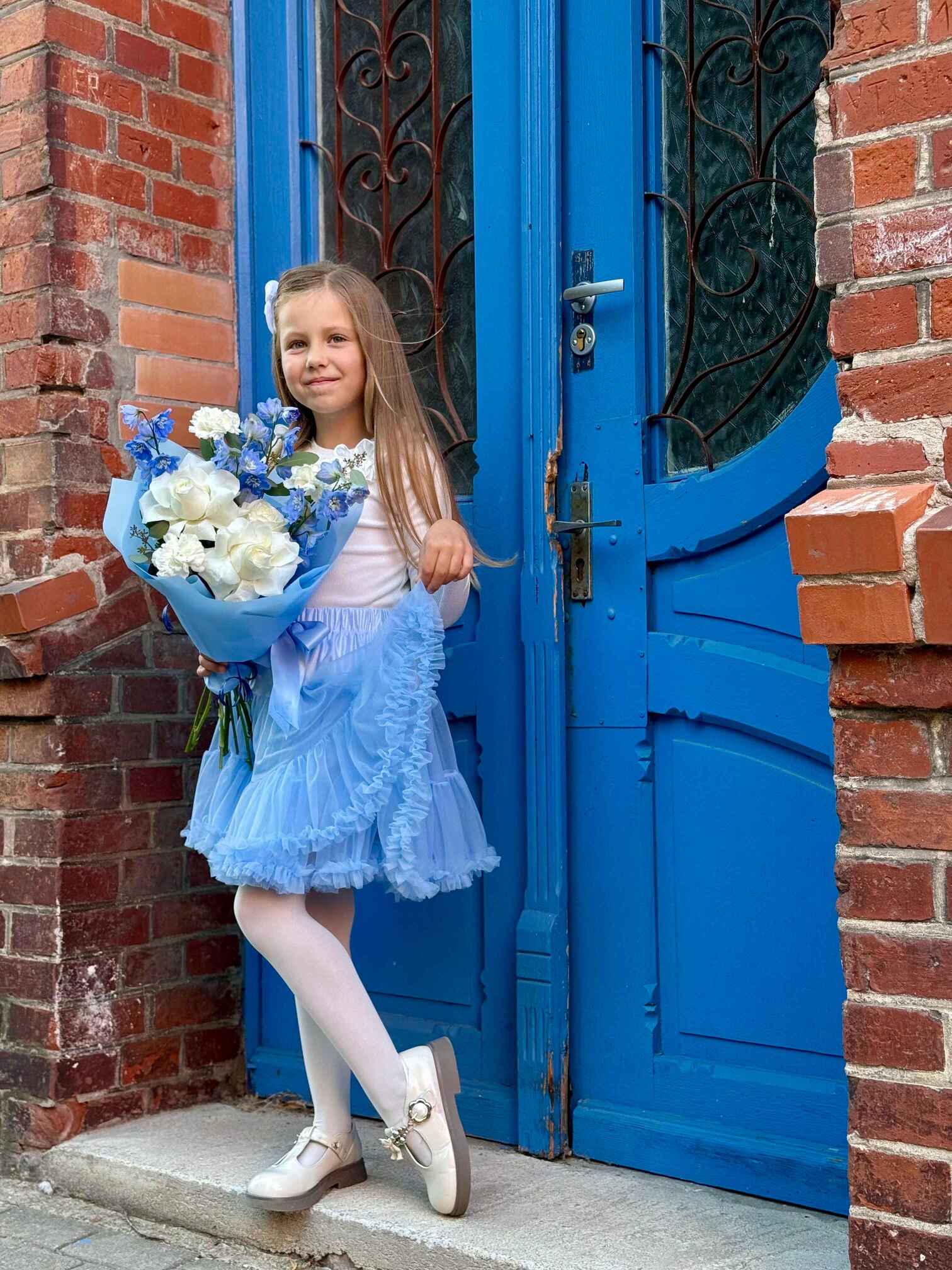 Tutu tiulio sijonas, žydras 4 Tutu tiulio sijonas, žydras