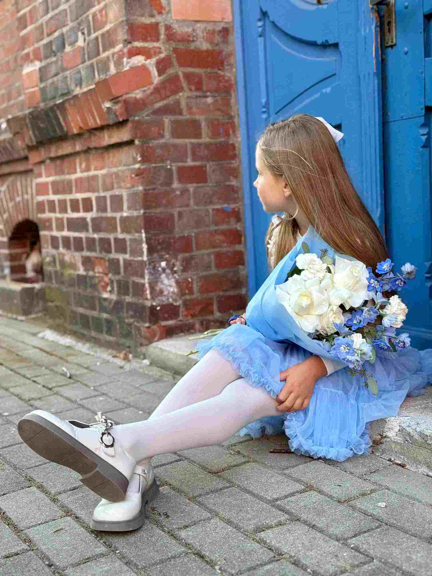 Tutu tiulio sijonas, žydras 1 Tutu tiulio sijonas