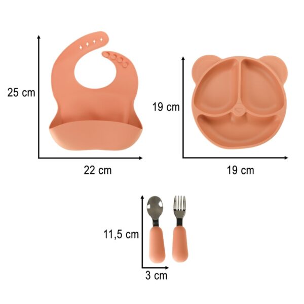 Silikoninis maitinimo rinkinys kūdikiui