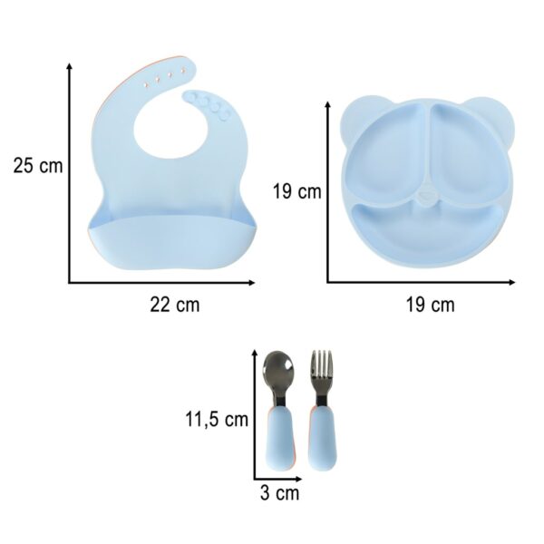 Silikoninis maitinimo rinkinys kūdikiui