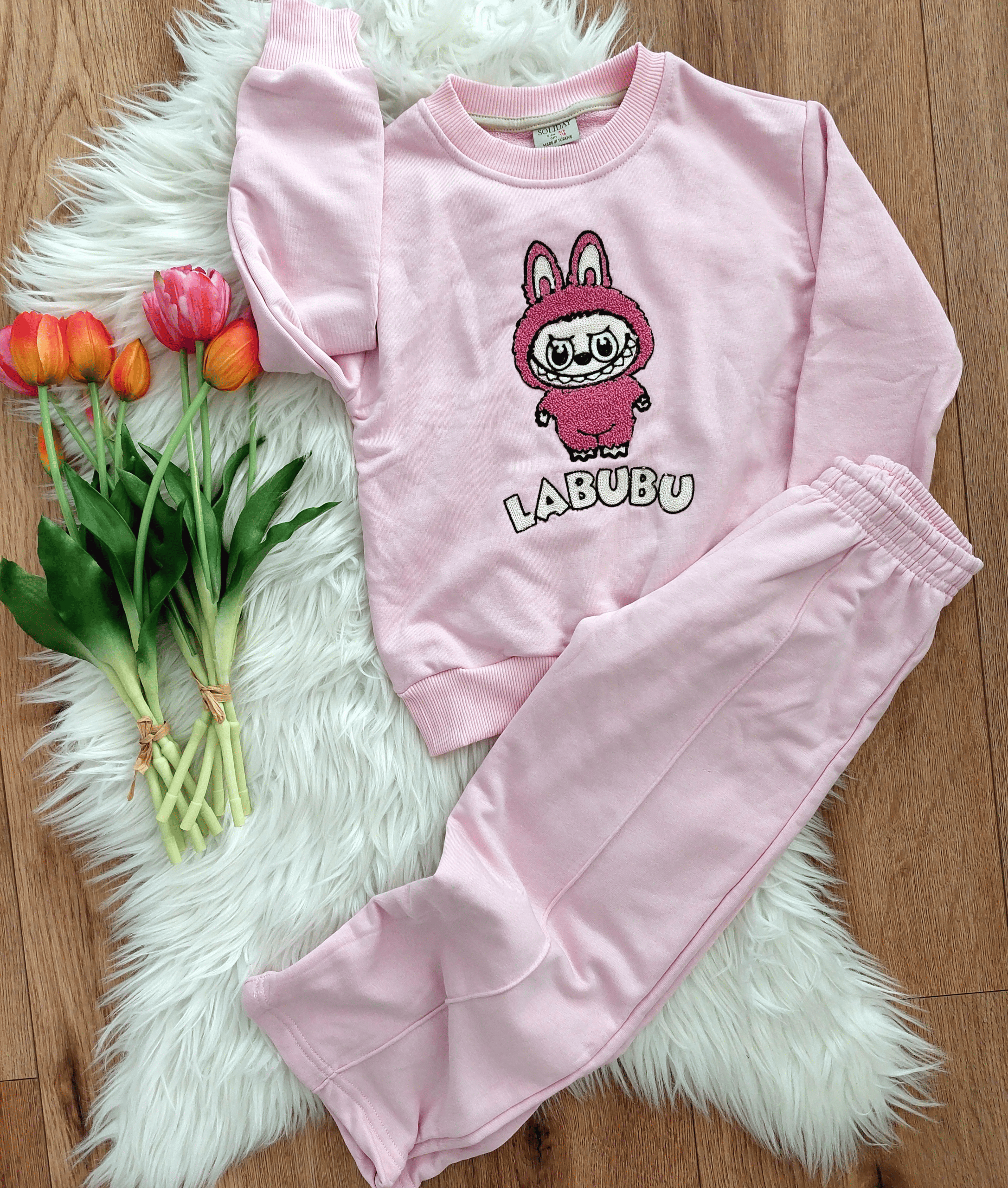 Labubu kostiumas mergaitei, 3-6 m. 5 Labubu kostiumas mergaitei, 3-12 m