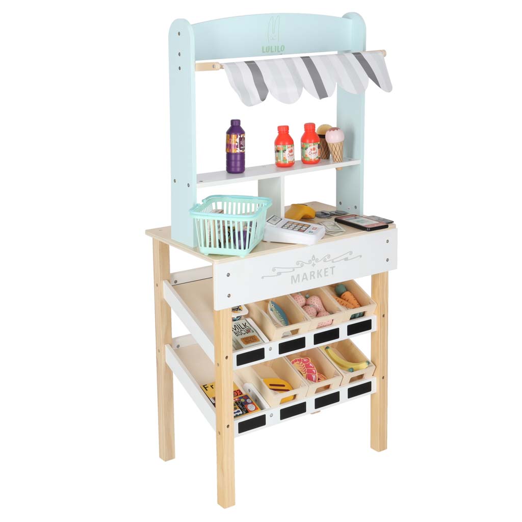 Medinė parduotuvė su priedais, Lulilo 3 Medinė parduotuvė su priedais, Lulilo