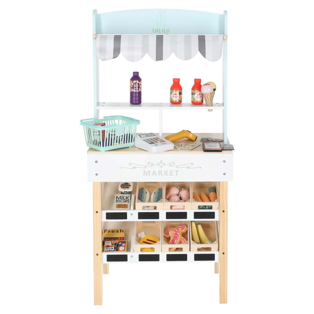 Medinė parduotuvė su priedais, Lulilo 1 Medinė parduotuvė su priedais