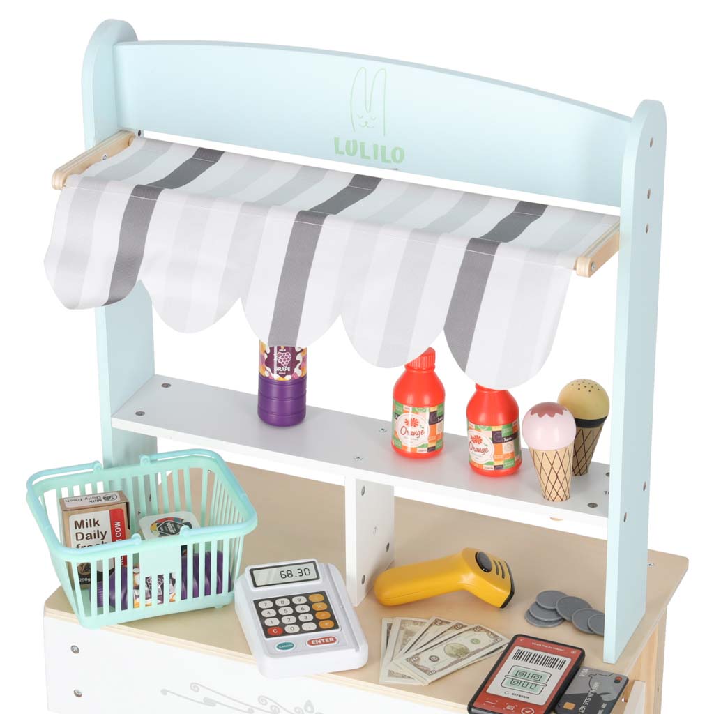 Medinė parduotuvė su priedais, Lulilo 4 Medinė parduotuvė su priedais, Lulilo