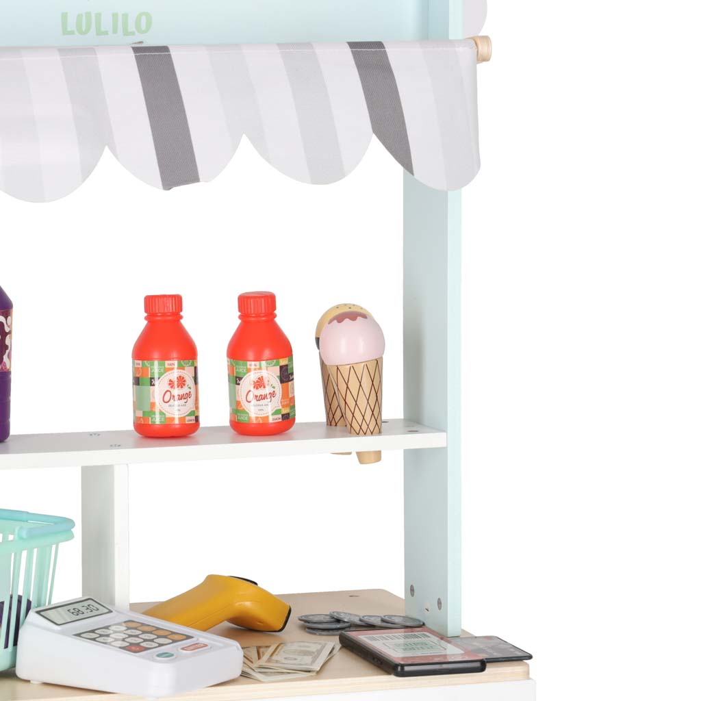 Medinė parduotuvė su priedais, Lulilo 5 Medinė parduotuvė su priedais, Lulilo