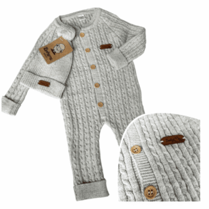 Megztas kombinezonas kūdikiui, 56-74 cm.