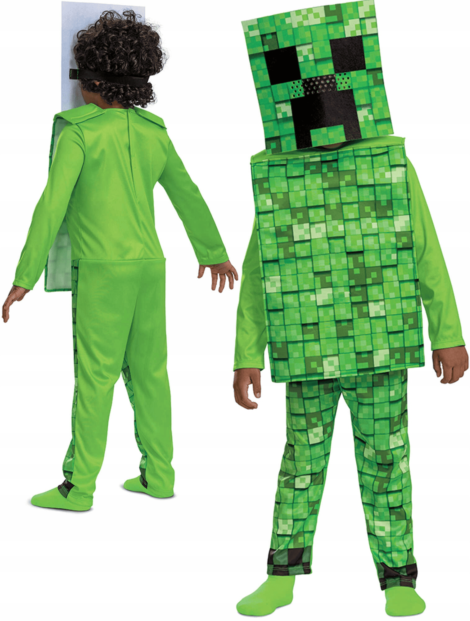 Minecraft Creeper kostiumas, 110-146 cm 1 Minecraft Creeper kostiumas, 110-146 cm