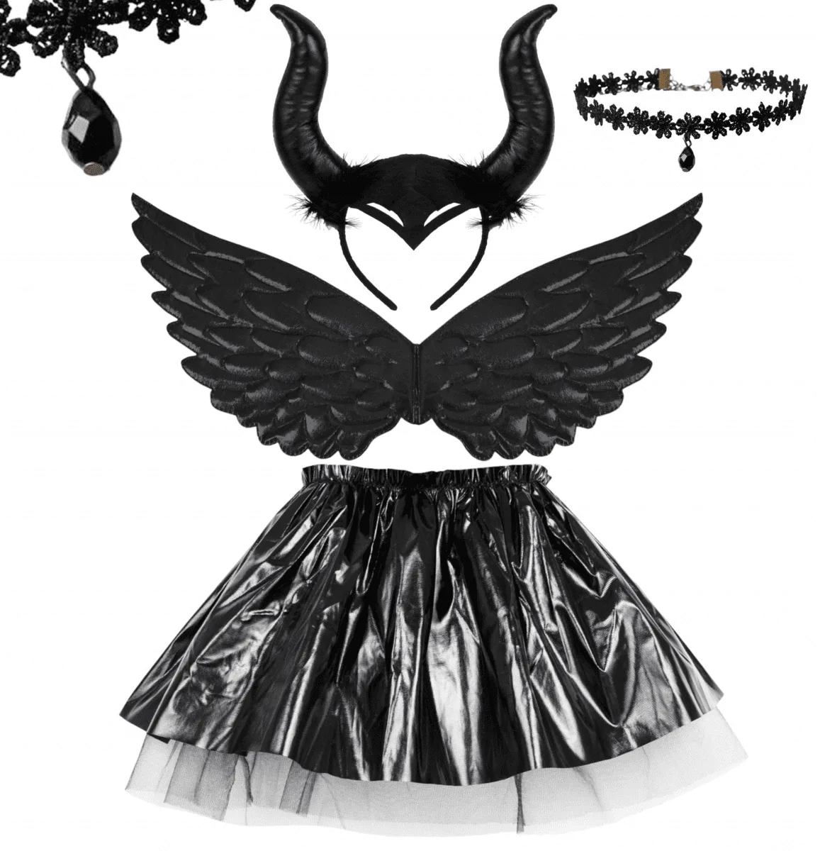 Helovyno kostiumas mergaitei, Maleficent