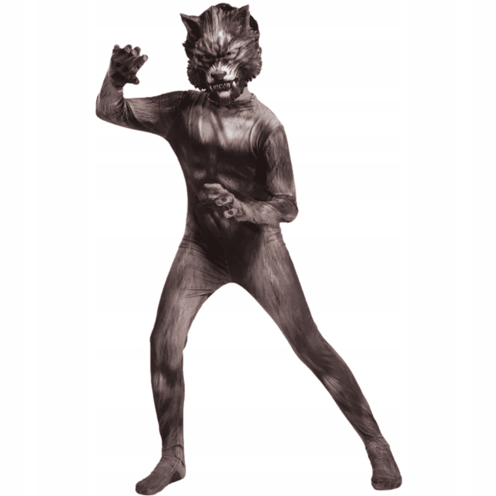 Vilkolakio kostiumas helovynui, 116-158 cm. 1 Vilkolakio kostiumas helovynui, 116-158 cm.