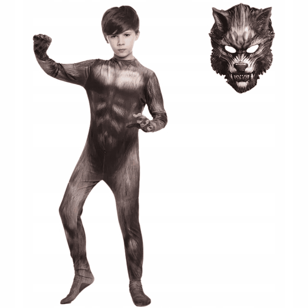 Vilkolakio kostiumas helovynui, 116-158 cm. 5 Vilkolakio kostiumas helovynui, 116-158 cm.