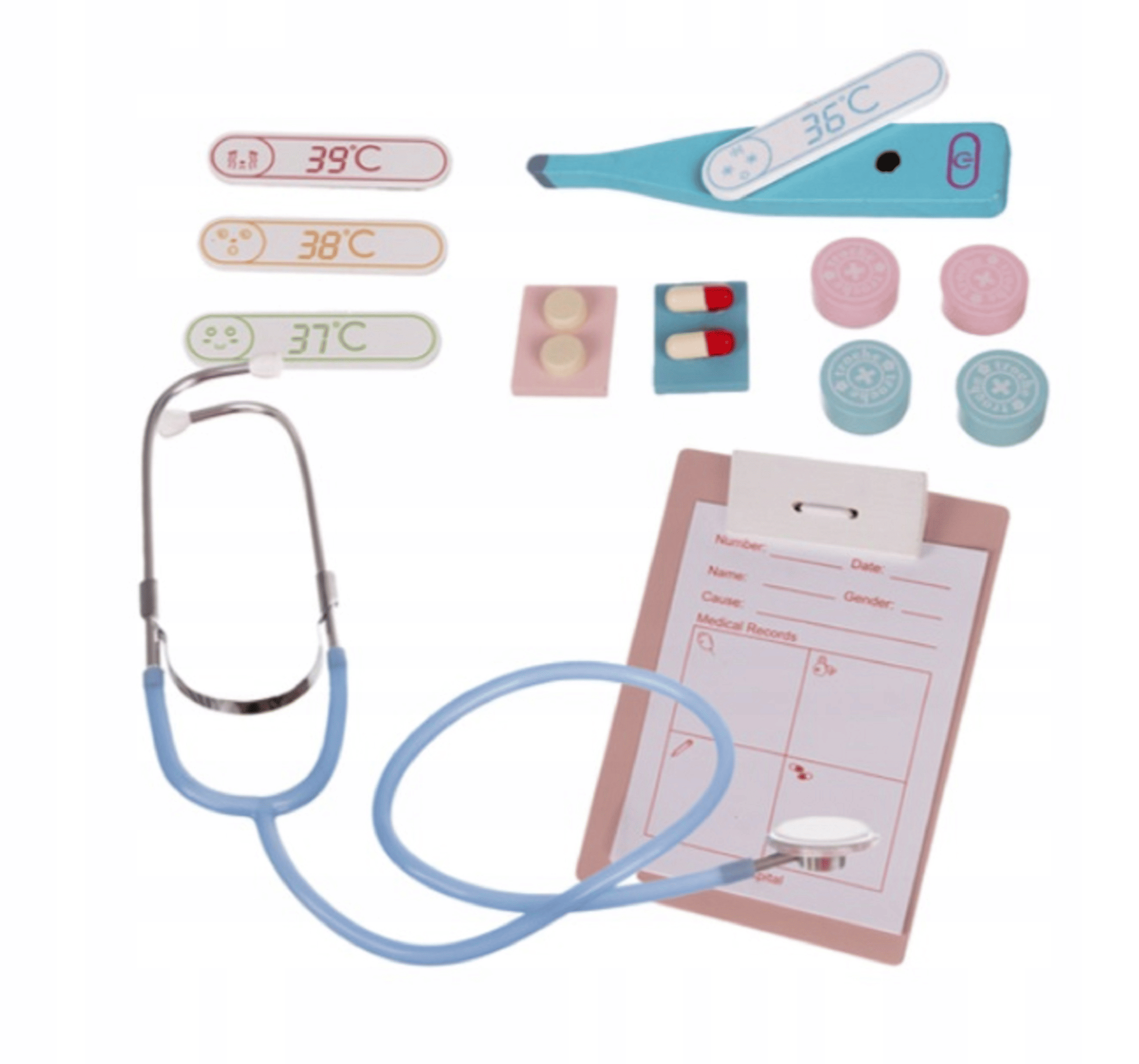 Medinis gydytojo rinkinys, 21 vnt. 3 Medinis gydytojo rinkinys, 21 vnt.