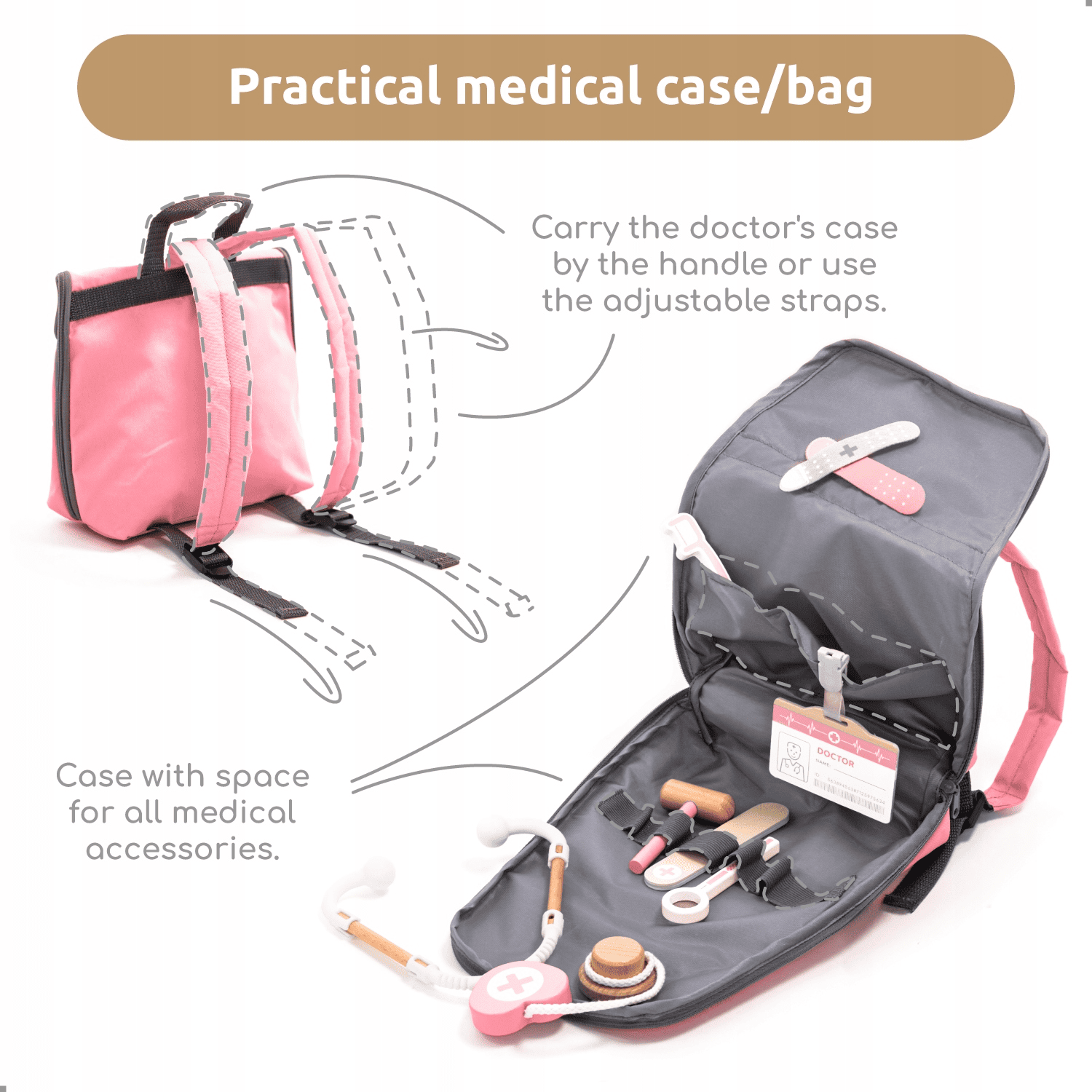 Gydytojo rinkinys UMU, Rožinis 4 Gydytojo rinkinys UMU, Rožinis