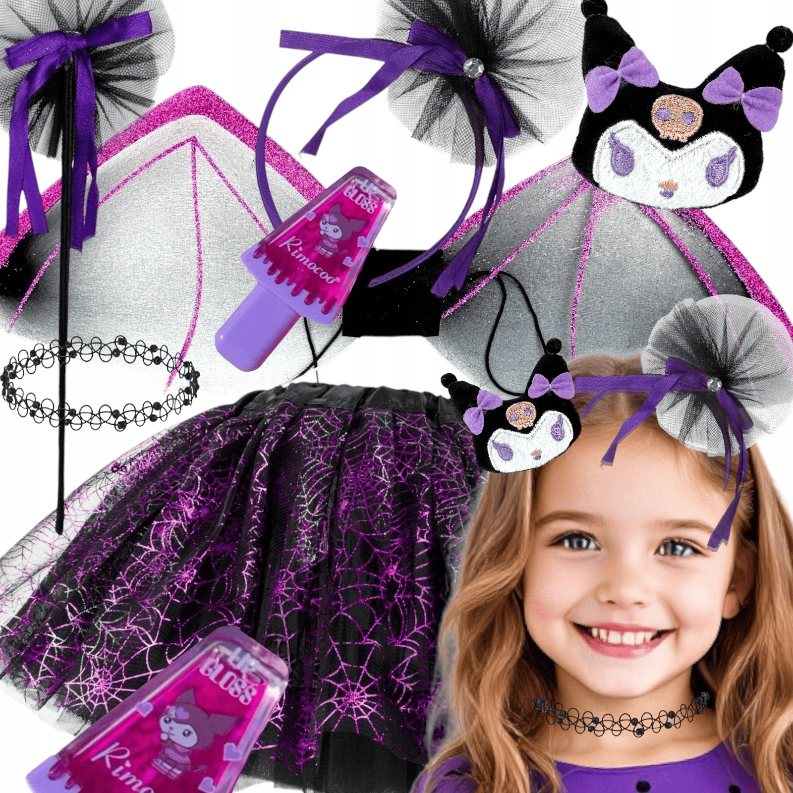 Kuromi kostiumas, 3-7 m. 1 Kuromi kostiumas, 3-7 m.