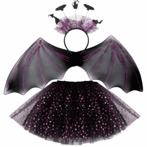 Helovyno kostiumas mergaitei, Šikšnosparnė