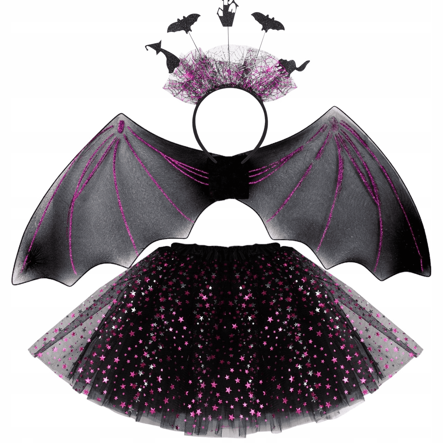 Helovyno kostiumas mergaitei, Šikšnosparnė 2 Helovyno kostiumas mergaitei, Šikšnosparnė