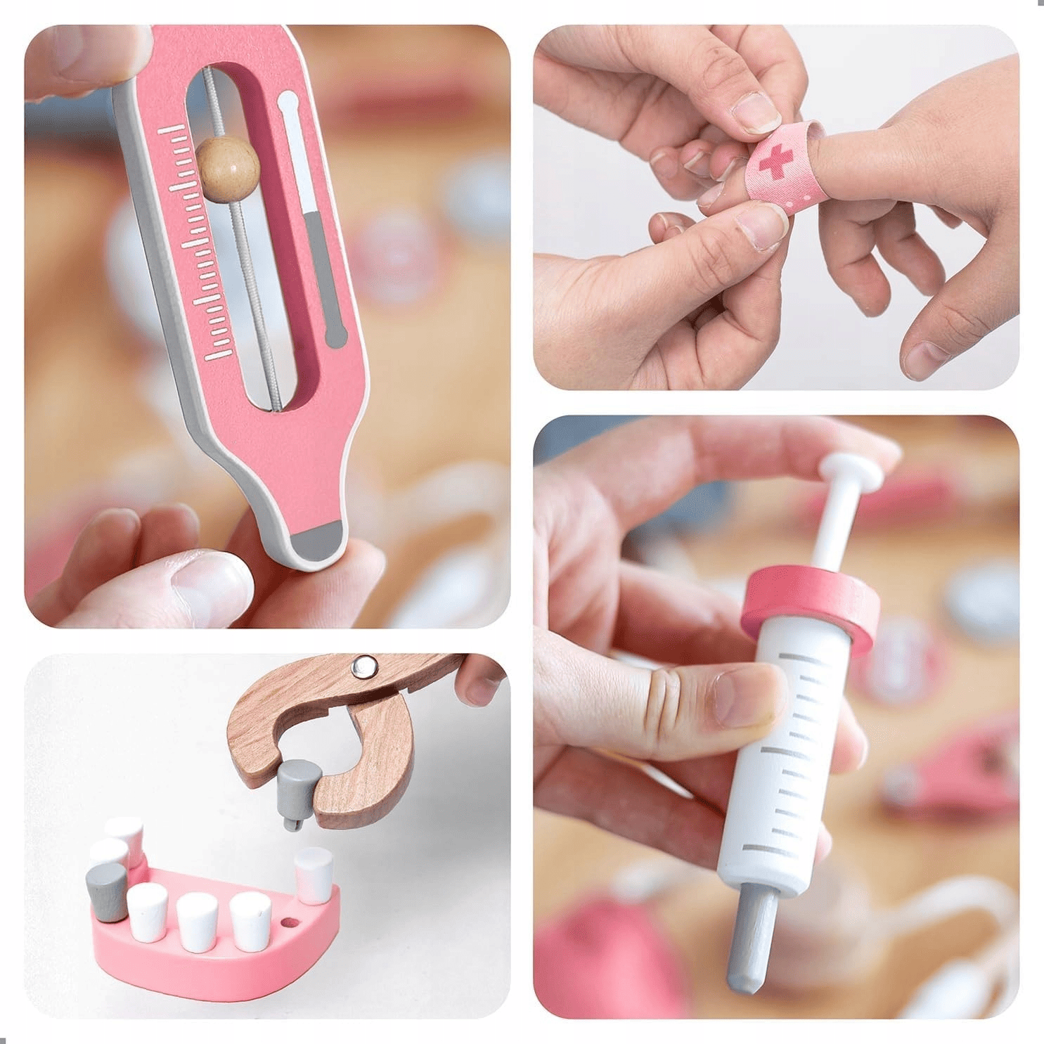 Gydytojo rinkinys UMU, Rožinis 3 Gydytojo rinkinys UMU, Rožinis