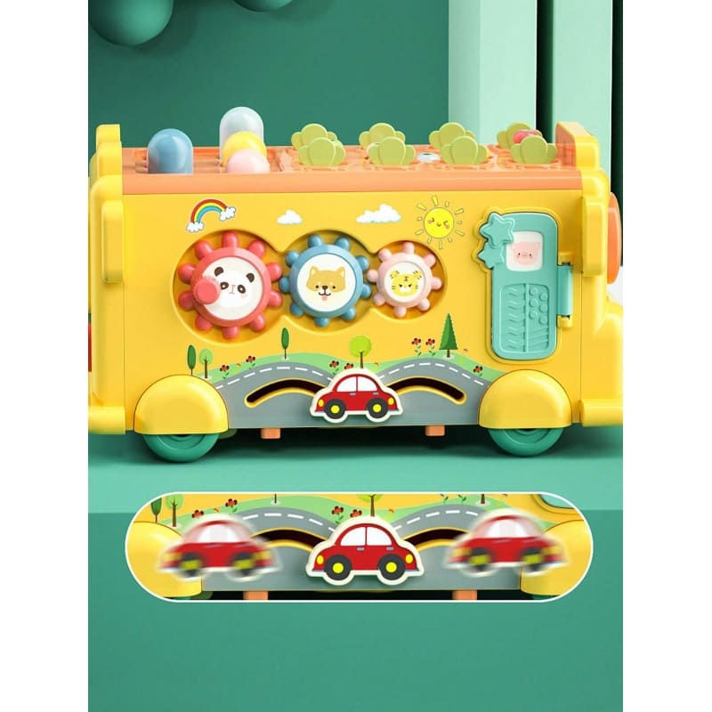Interaktyvus Montessori žaislas, autobusas 6-in-1 7 Interaktyvus Montessori žaislas, autobusas 6-in-1