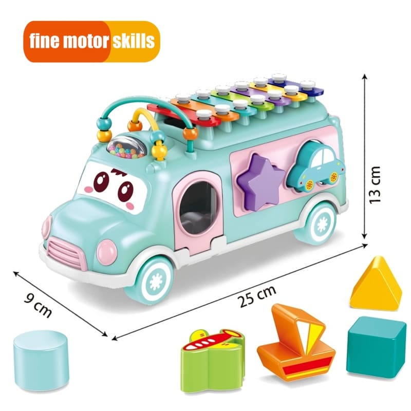 Muzikinis rūšiavimo žaislas kūdikiui, 18 mėn.+ 8 Muzikinis rūšiavimo žaislas kūdikiui, 18 mėn.+