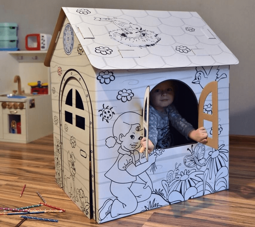 Kartoninis spalvinimo namas, XXL 4 Kartoninis spalvinimo namas, XXL