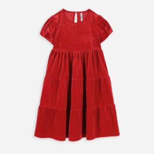 Kalėdinė suknelė mergaitei, 86-92 cm.