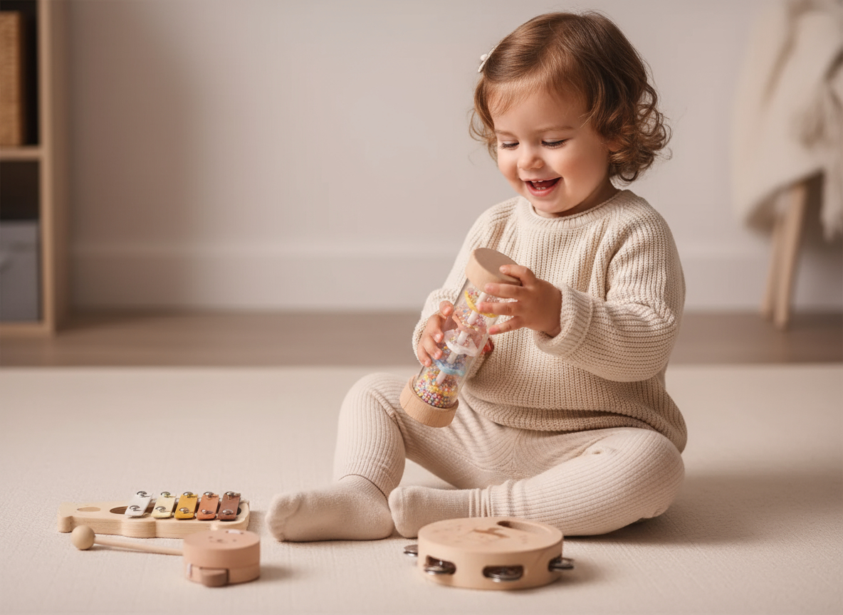 Mediniai muzikos instrumentai, Teddy 4 Mediniai muzikos instrumentai, Teddy