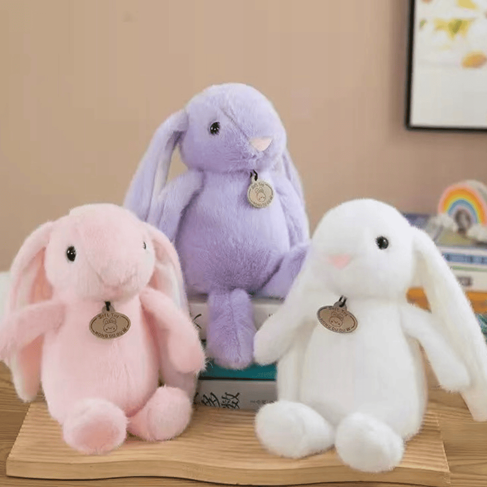 Pliušinis zuikis, 25 cm. 4 Pliušinis zuikis, 25 cm.