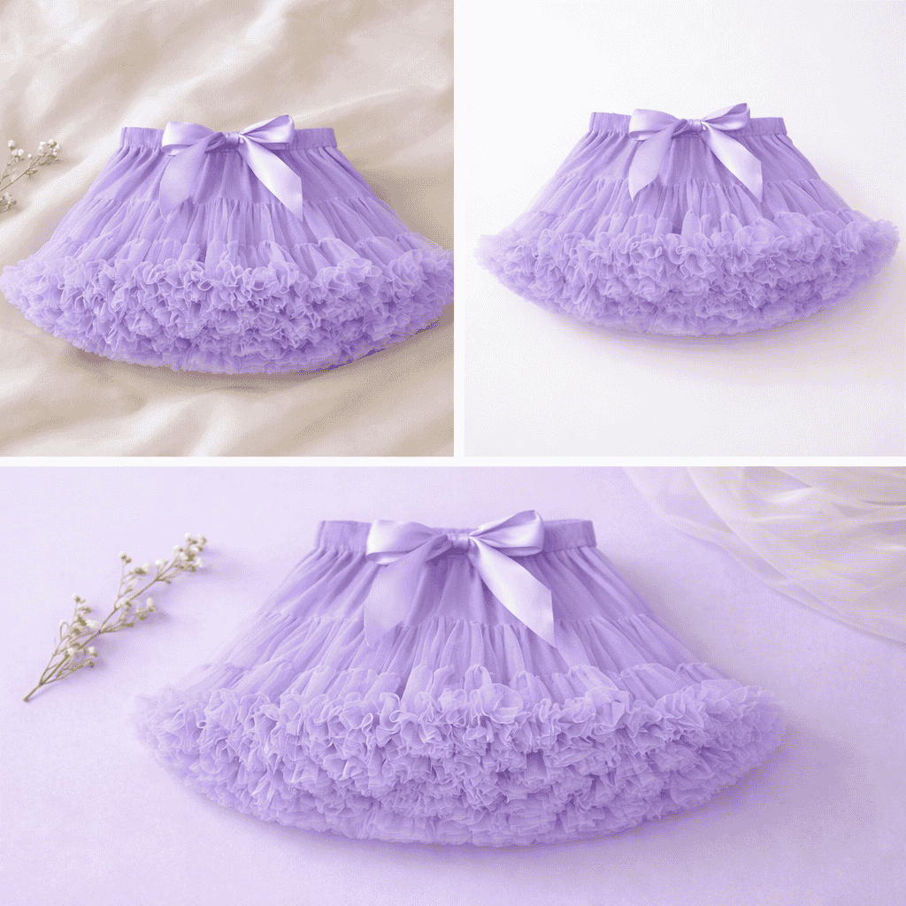 Tutu tiulio sijonas, Alyvinis 3 Tutu tiulio sijonas, Alyvinis