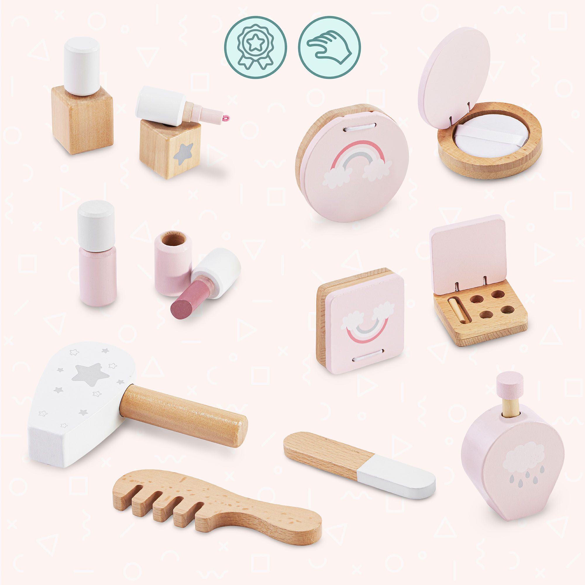 LED Kosmetinis staliukas mergaitei, 3+ 11 LED Kosmetinis staliukas mergaitei