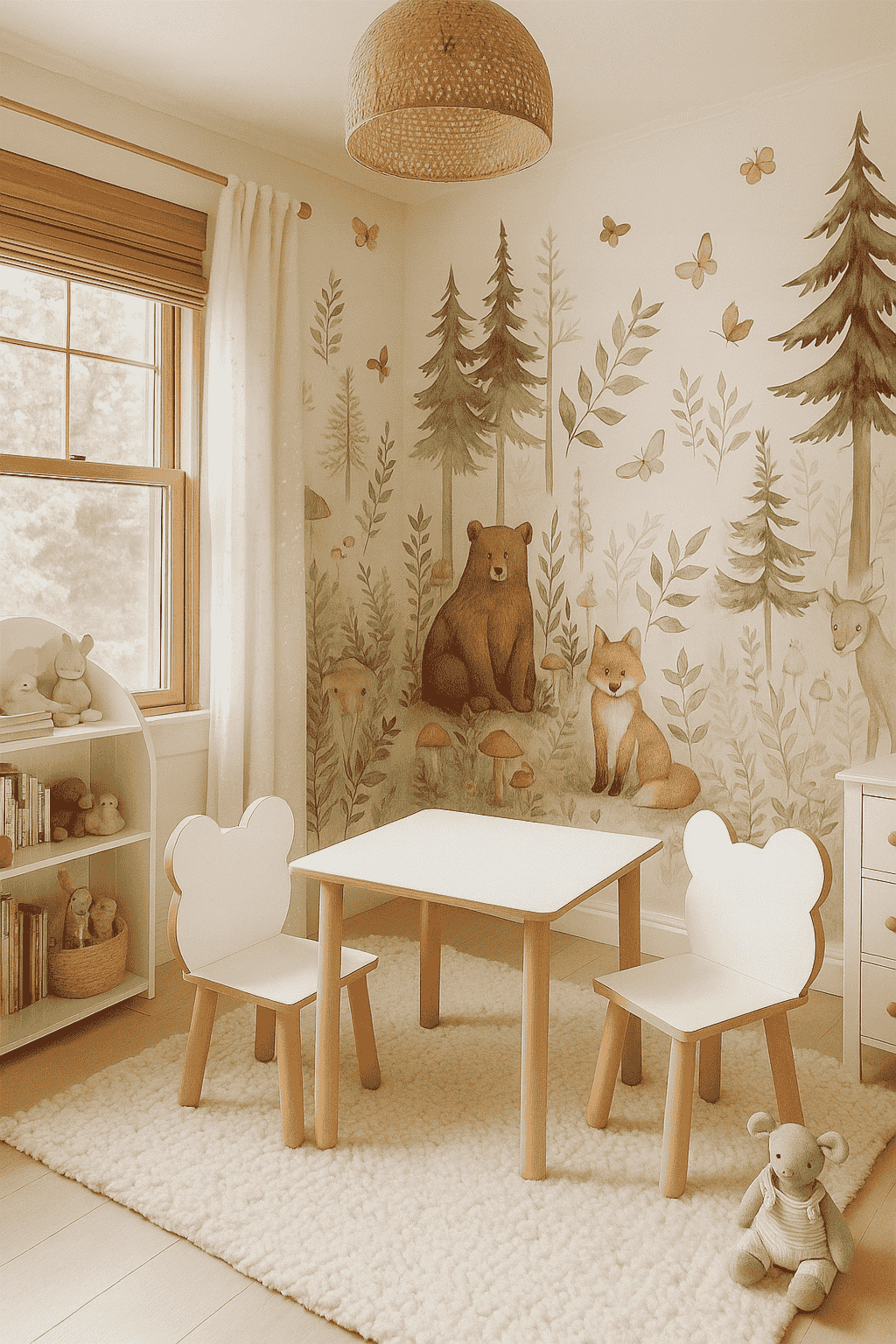 Vaikiškas stalas su kėdėmis, Teddy 4 Vaikiškas stalas su kėdėmis, Teddy