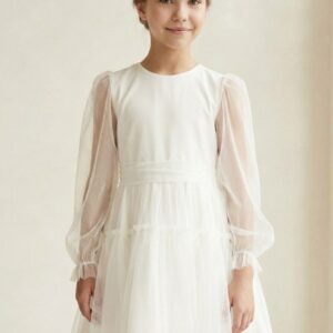 Platėjanti tiulio suknelė mergaitei, 128-158 cm.