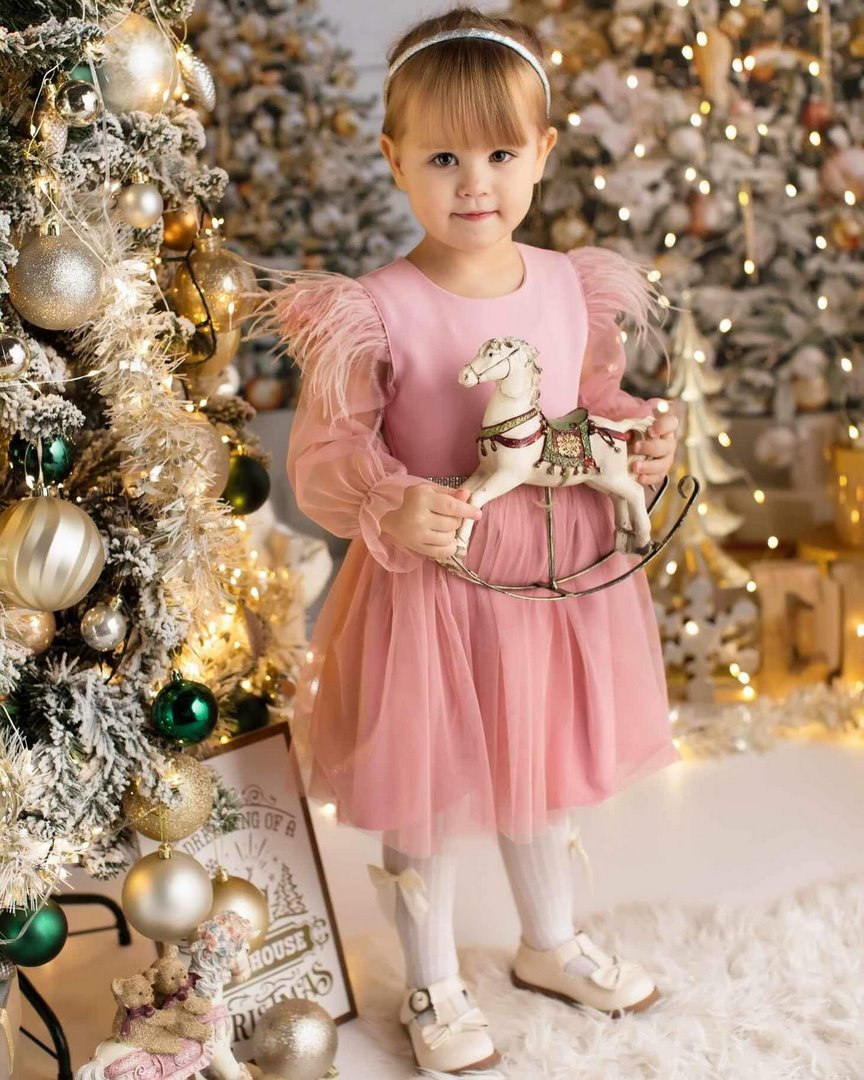 Proginė tiulio suknelė mergaitei, 92-128 cm. 5 Proginė tiulio suknelė mergaitei, 92-128 cm.