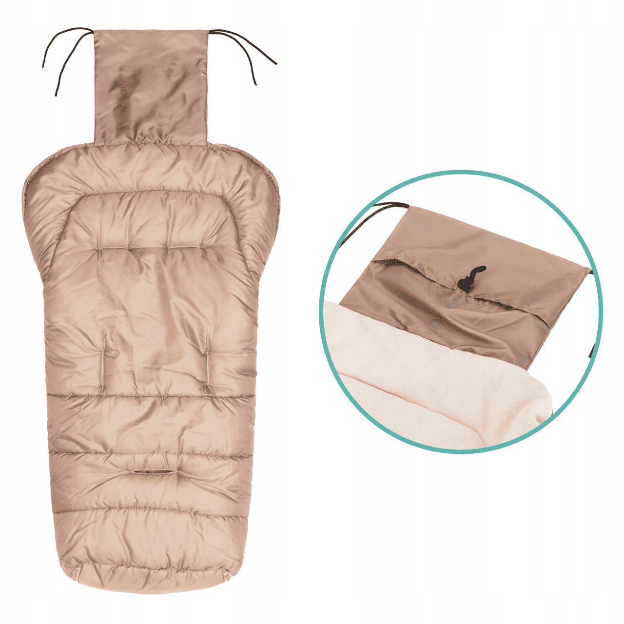 Žieminis vokelis vežimėliui, Fillikid 100 cm 6 Žieminis vokelis vežimėliui, Fillikid 100 cm