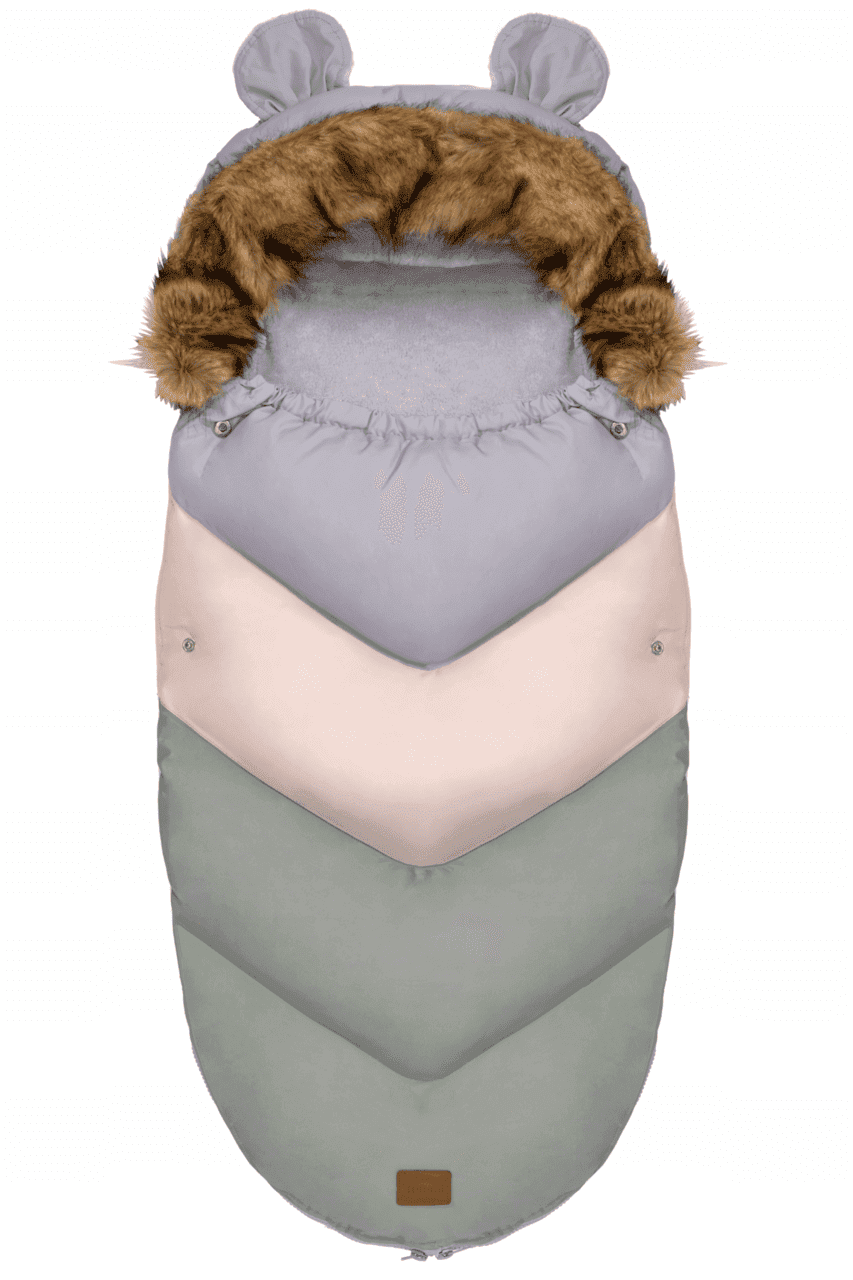 Žieminis miegmaišis vežimėliui, Mint 90 cm 2 Žieminis miegmaišis vežimėliui, Mint 90 cm
