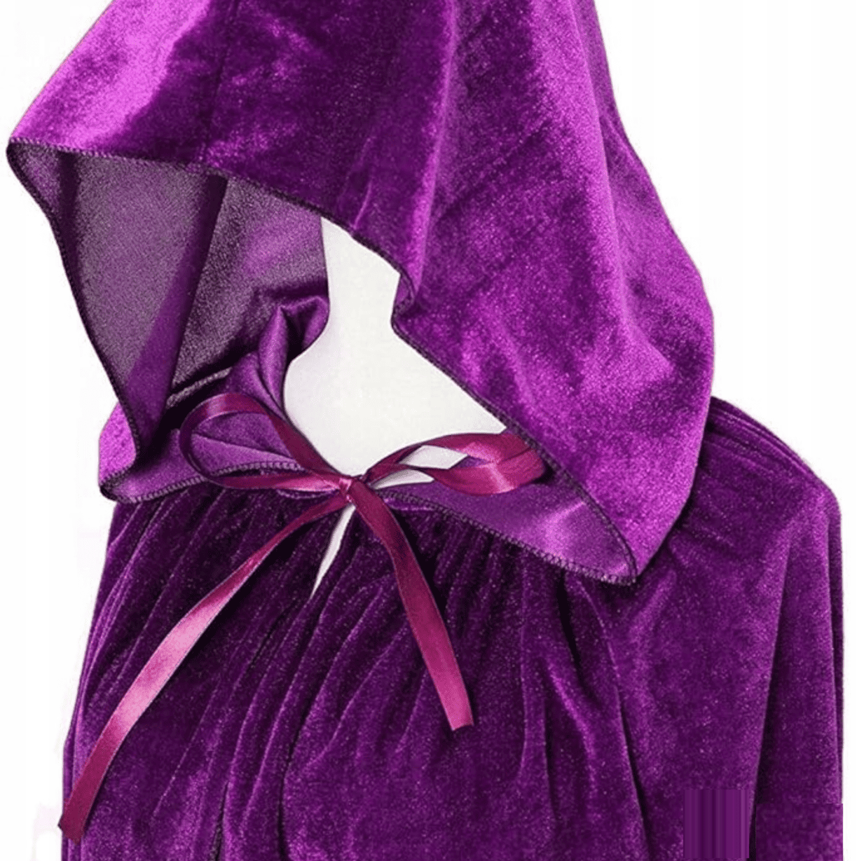 Helovino apsiaustas, violetinis 2 Helovino apsiaustas, violetinis